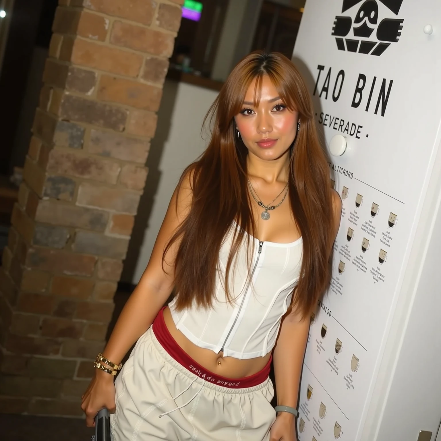 75 years old Mom MILF Korean, Lady large earring Big choker navel piercing decoration A bracelet realisitic Gorgeous Madame Beautiful Mature Woman sexy Smile Gentle woman navel piercing 4K High quality ロゴ入りレオタード