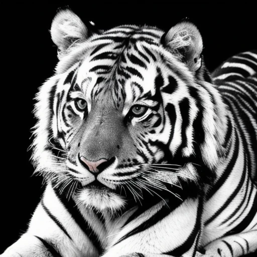 Monochrome,Tiger