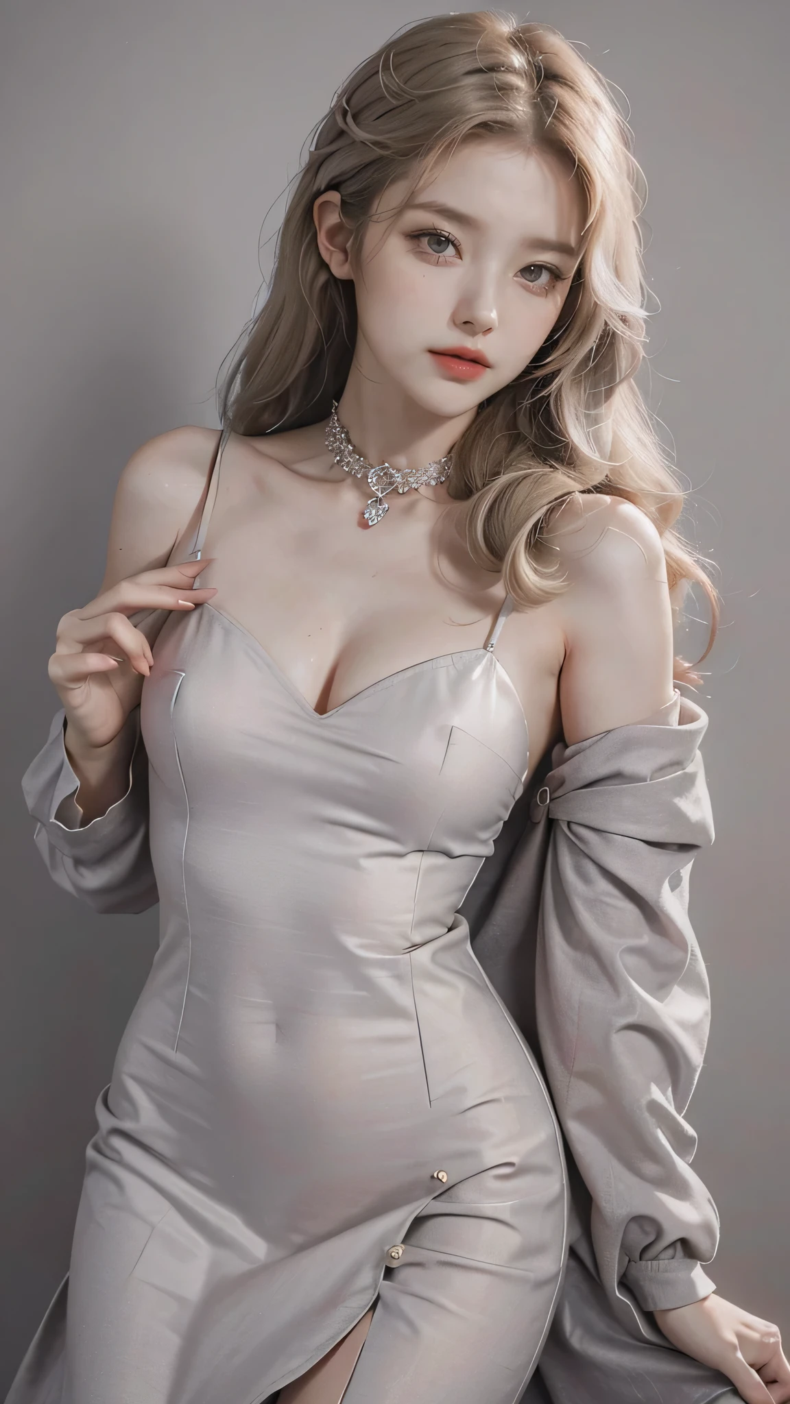 Large Breasts,Colorful clothes, ((yushuxin,1 girl,Solitary)),(((miss))), (((better quality))), (((masterpiece))), (((aldult))), (((1 girl))), Full breasts, cleveage, The legs are so thin, Cleansing the skin, Simon Beasley (Simon Beasley), Nude color shows wild urban style, Long blond hair, Minimum dress code, The left arm has metal protection,Have complex graphics, scarlet,With white stars and black and white splashes, full of thorns, (((from knee up))), 白色Long blond hair, Shepard Fairey (Shepard Fairey) painted background wall,Complex design