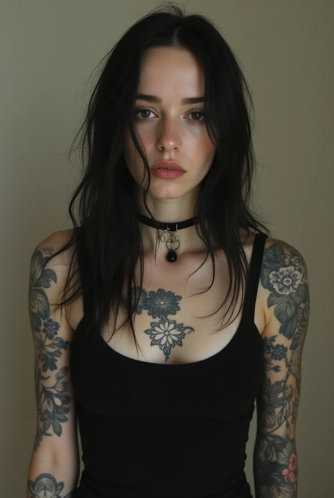 billie eilish, goth, nude, slutty