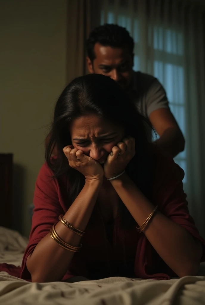 Indian maid holding penis of indian boy