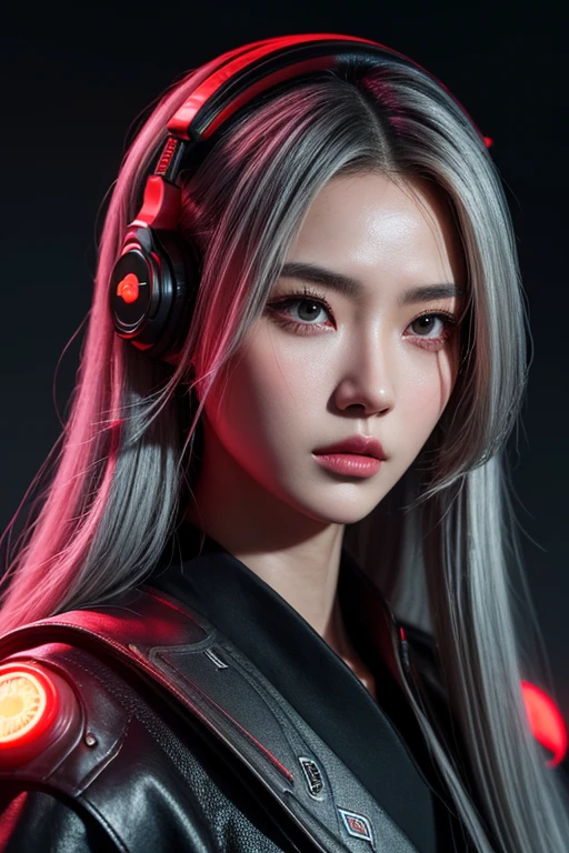 masterpiece, best quality, , official art, propaganda art, tic Wallpapers, Very detailed CG Uniform 4k Wallpapers, intricate details, Upper body, facial focus, concept art, production art, ( , high resolution, (actual, photo-actual:1.2), Physically based rendering, mechanical, reflection, actual, cyberpunk, symmetric front view close up head shot eyes symmetry face very sharp focus actual award winning matte drawing movie lights, Mecha, (illustration: 1.1), Slim, White skin, 精致的Face庞, shine, tights, (long golden hair), Japan shrine attire, green eyes, battlefield, chip, shine, vast landscape photos, (from below, starry sky above, Open the fields below), a girl standing on flower field looking up, (Quarter Moon: 1.2), (meteor: 0.9), (nebula: 1.3), 树折production art, (Warm light source: 1.2), (firefly: 1.2), lamps, lots of purples and oranges, intricate details, Volumetric lighting, Realist breakthrough (masterpiece: 1.2), (best quality), 4K, Super detailed, (dynamic composition: 1.4), Very detailed, Rich in details, (rainbow colors: 1.2), (luminescent, atmospheric lighting), fantastic, excellent, (alone: 1.2) white hair, long flowing hair, Strong wind, orange eyes, shining eyes, big deal, Face, Breasts and thighs raw, visible. photoactual real, folder, Fine LED,Beautifully renovated, beautiful relief, Small parts aggregation, metal cylinder, Detailed neon lights, Fine LED, fine parts, gear, Measurement, pressure Measurement, steam