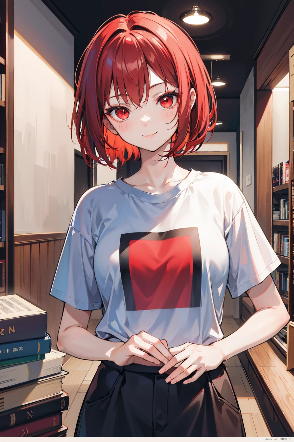 red living thing, Wear a shirt with the word Anogen.