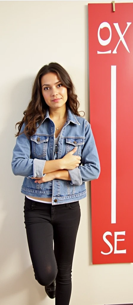 a tween in jeans