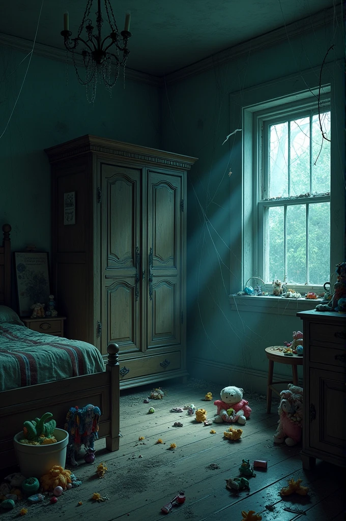 <lora:DreadTech-20:1>,dreadtech , disturbing, scifi,
(bed room),