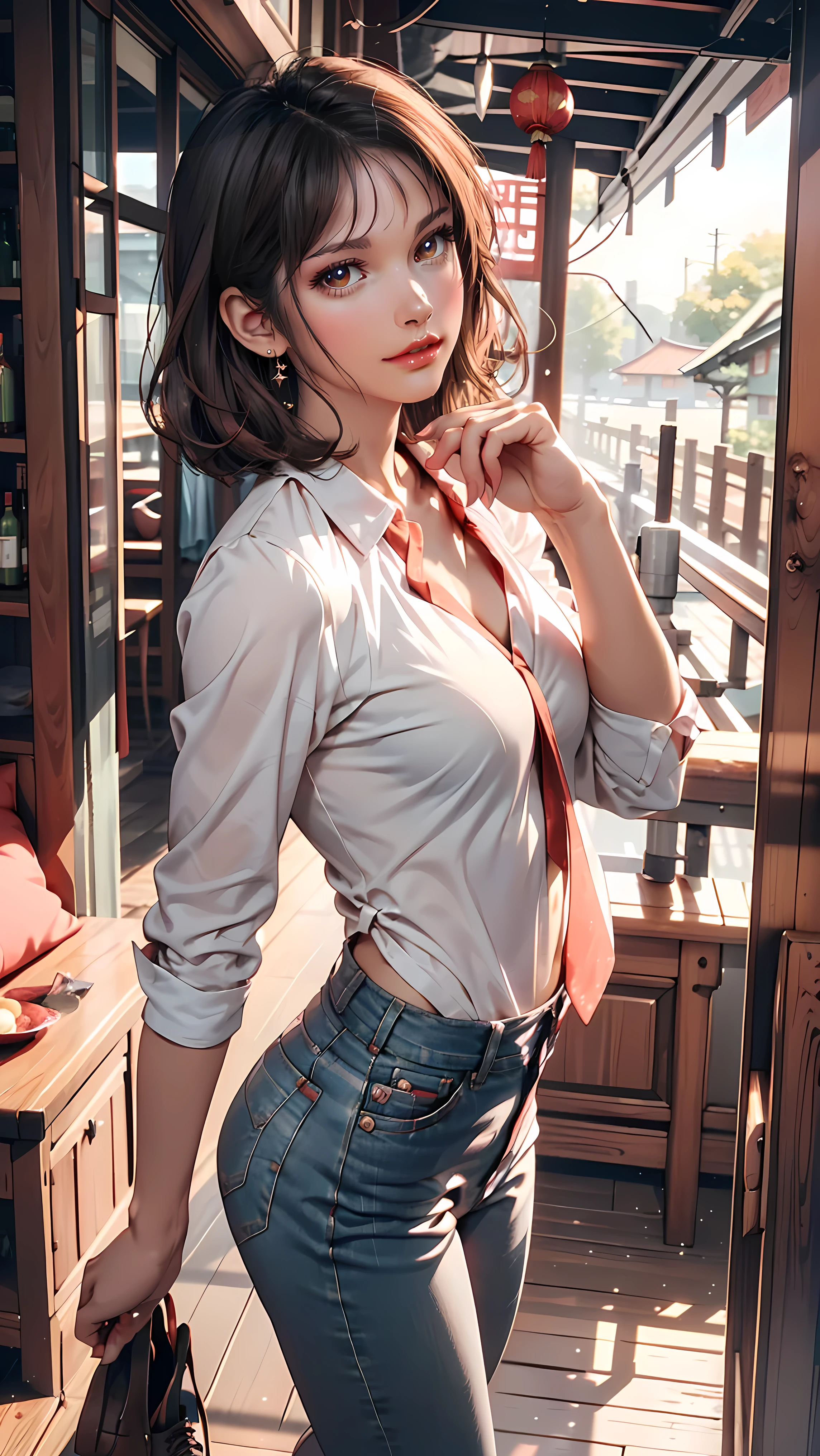 (((nsfw)))、close range、Beautiful woman、cute、((Female Nursery Teacher))、smile、Extra Very Short Hair、((Delicate photo))，(Detailed RAW photos of girls), (Tabletop:1.0), (Highest quality:1.6), (Ultra-high resolution:1.5), (Realistic:1.75), 8K resolution, Absurd, Ultra-detailed,Cinema Lighting,、nursery school、((Wearing an apron))、(Hairstyle with bangs)、Long sleeve T-shirt、((Colorful kids room:1.1))、((Lots of toys:1.))、((cute壁紙の部屋))、((Simple panties are visible:1.2))