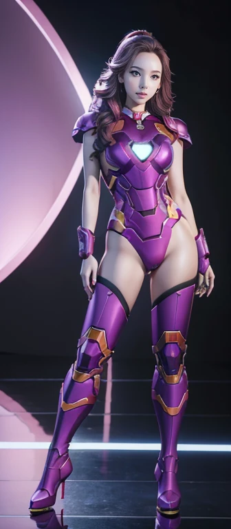 master part, best quality, absurdos, anatomia perfeita, 1girl, sozinho, cabelo roxo, rabo-de-cavalo, olhos vermelhos, CammyAlt2, tampa com pico, coxas, sorrir, Curvy, Seiza, arms behind her head, na cama, dentro,