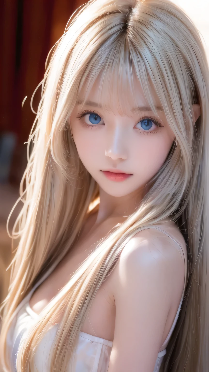 Clear white shiny skin 、The windy blonde hair gets in the way of her pretty face、 cute sexy little beautiful very cute young face in 、 shining beautiful straight blonde silky hair, Shining Mysteriously Incredibly Bright Emerald Ice Green Big Eyes 、 silky bangs to cover cute eyes , Bangs between the eyes、Bangs that fall on the face、sexy face-hidden hair 、super long super long blonde silky hair 、 Sexy Cute Young Woman's Long Natural Blonde Shiny Bright Hair、Cute round face、A beautiful woman with a very cute small face 、Cheek gloss highlighter、 a very cute and white beautiful blonde girl 、Beautiful straight blonde silky hair that shines through the bridge of the nose 、Short face、Ahegao、Large Breasts、Round face、Hair between the eyes、Thick hair