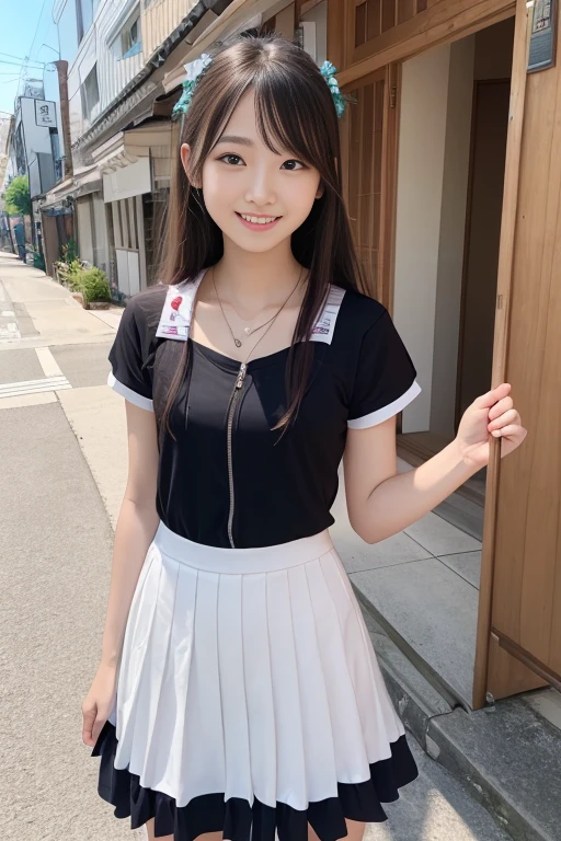 best qualtiy,Garden background,ssmile,Cheerful and sunny,Arad woman, ulzzangs, chiho, sakimi chan, sakimichan, cute kawaii girls, kawaii hair style,smallunderboob， hime-cut, seifuku, shikamimi, tidy hair，By bangs, Women with short hair, cutecore, kawaii hair style, aya takano color style