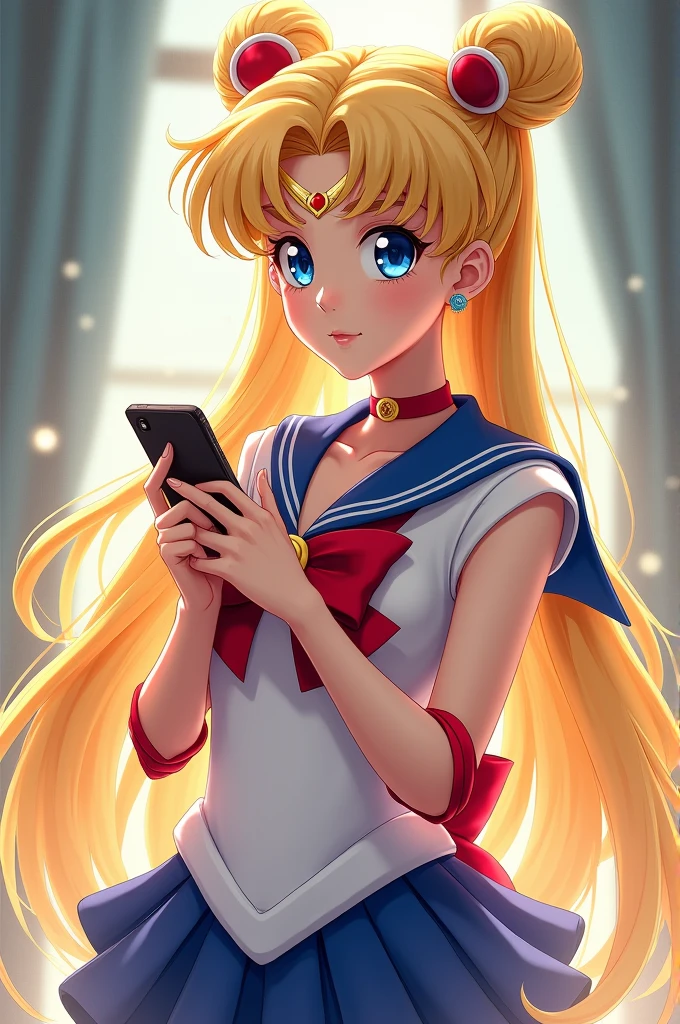 obra maestra, Mejor calidad, absurdos, perfect anatomy, 1 chica, Solo, SMMoon, 1990s \(Estilo\), rubia sailor moon, de pie, Sonrisa, tiro de vaquero, Uniforme Marinero Senshi, cuello marinero, falda azul, guantes de codo, big booty, Minifalda ultra , joyas, pendientes, acostada de lado en una cama, mostrando su culo, culo con micro tanga, muy sexy , buen culo. (acostada de lado en una cama)