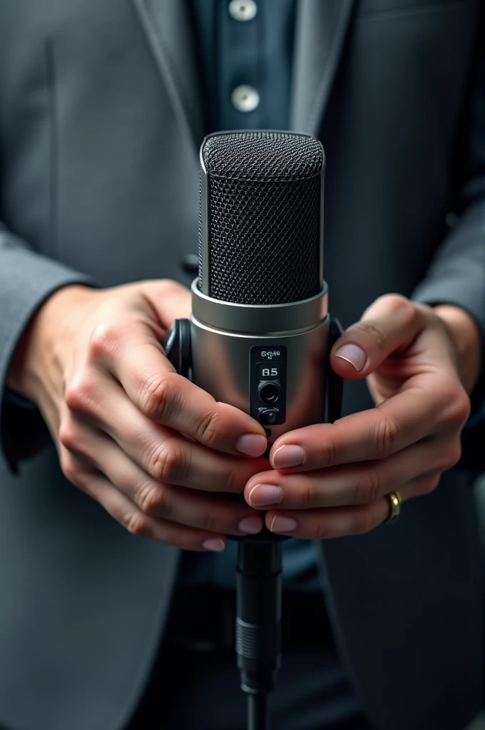 Professional microphone and plane Instagram