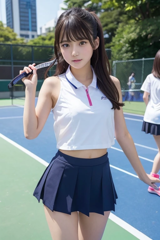 Cute Girls､high school girl､Idol､Tennis Wear､See-through