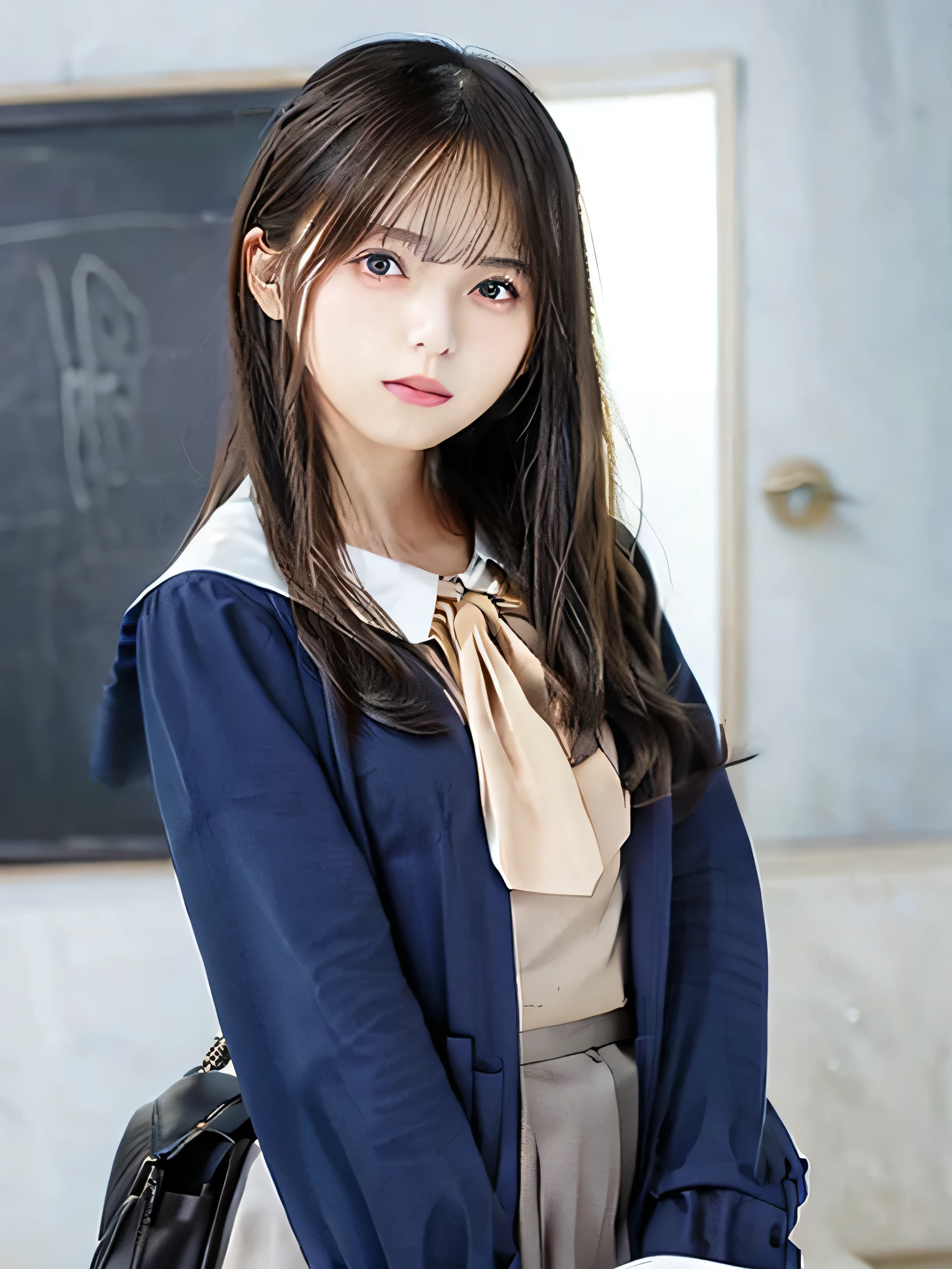 beautiful girl、masterpiece,best quality,Kiss the screen、Cowboy Shot、school uniform blazer 、beautiful girl、
