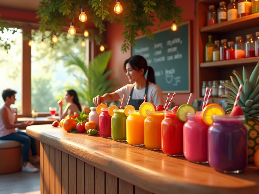 Food and drink express vitality for tomorrow with calligraphy