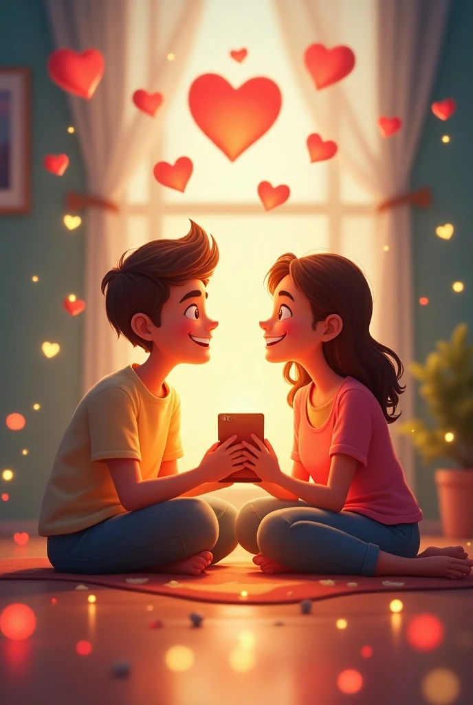 जब पजल पूरा हो गया, तो उसमें एक सुंदर दिल का चित्र उभरा और उसके नीचे लिखा था: "क्या तुम मेरी ज़िंदगी की पजल पूरी करोगी और हमेशा मेरे साथ रहोगी?"