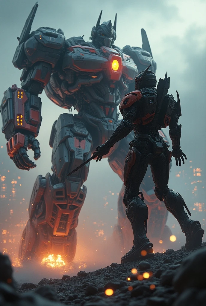 A robot shoots laser beams from its eyes at an alien who is dragged along the ground by its legs, disarmed by the robot's awesome strength. Illustration for the cover of a science fiction book in the style of Robert McGinnis and Frank Frazetta. --ar 61:93 --v 6.1