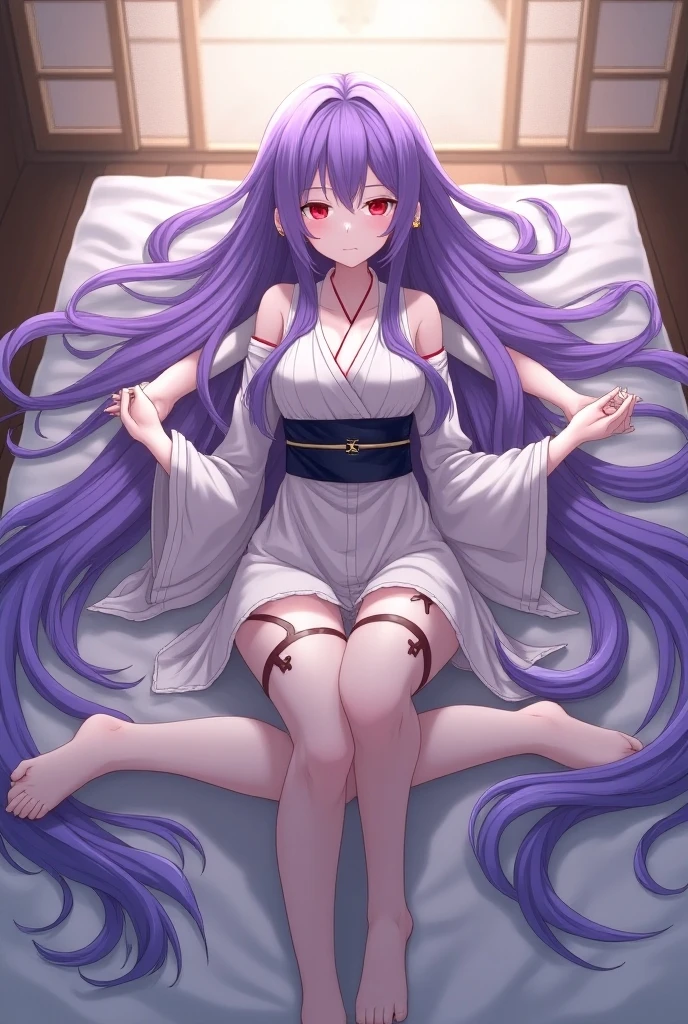(masterpiece), high resolution, (extremely detailed), Photorealistic, 1 girl, (((明亮的long pink hair, charming purple eyes, big eyes, cute eyes, cute face, small face, sharp face, (long pink hair,purple eyes, (red bikini : 1.3), frontal photography), beautiful eyes, very young, long legs, Thick legs, Amazingly thin waist:1.3, huge, raised, blush))), ((, soft skin, elastic skin, :1.3, ((The background blank: 1.3)), Mature, Performance, ,perfect anatomy,lie on the floor,bottom up photography))