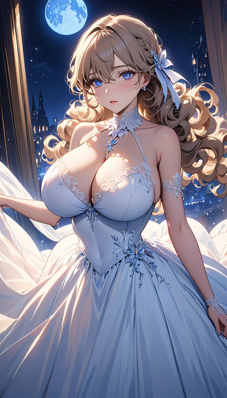 masterpiece:1.4,best-quality,Super Detail,Very Delicate and Beautiful, ((( nsfw, best party dress ))), very gigantic breasts, slender, beautiful my sex friend