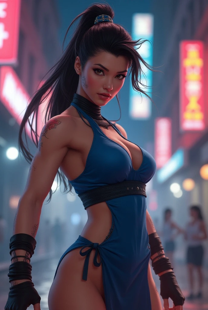Scarlett Johansson as Chun-li fortnite version