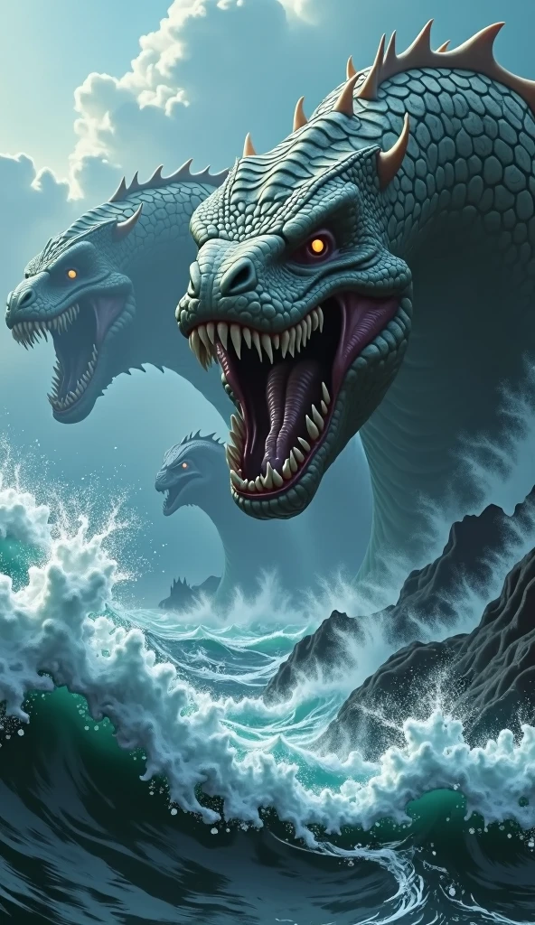 <lora:Frazetta:0.75>Frazetta sea monster