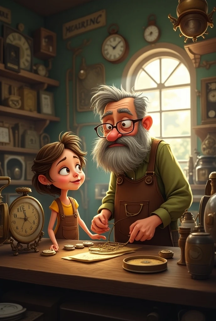 A 35-year-old father, a 4-year-old son, looking at a transparent glass jar full of happy silver coins with black hair brown hair smiling --auto --s2