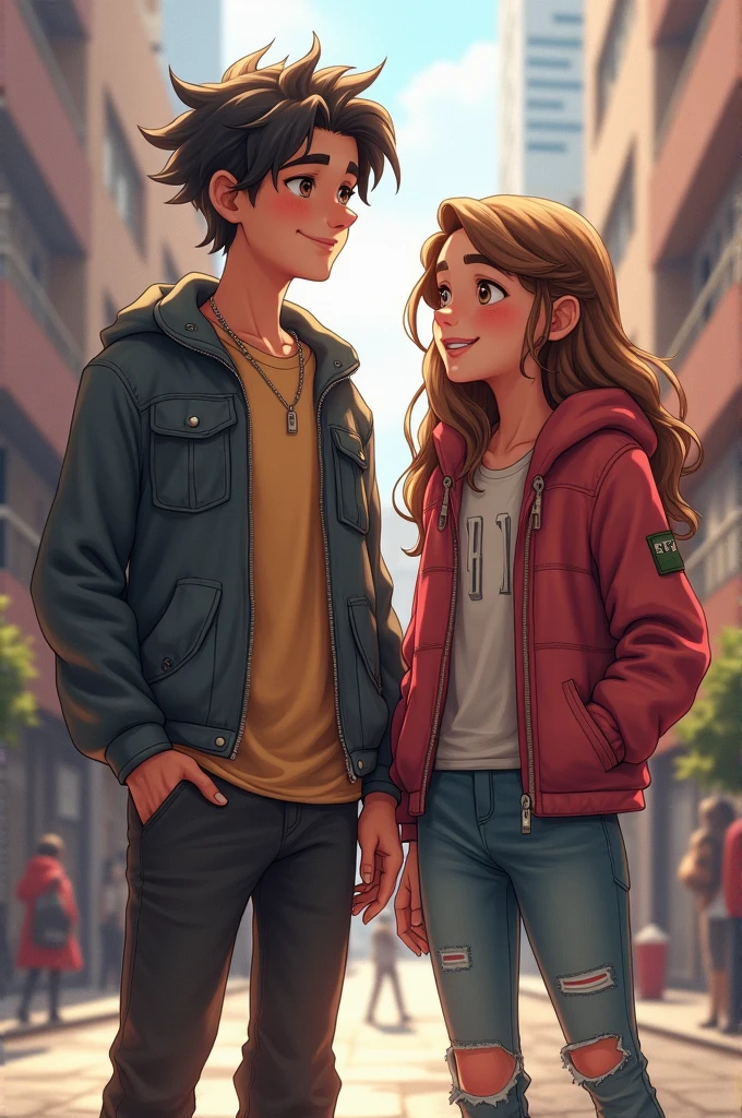 Two teenagers