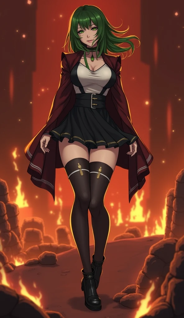 masterpiece, beautiful details, perfect focus, smooth 8K wallpaper, 4320p, high resolution, exquisite texture in every detail, perfect eyes very high detailed, perfect pupils, sclera eyes detail, perfect eyes, human anatomy correct, pastel, hyper detailed, picture perfect, high resolution, very high resolution, masterpiece, best quality, 1girl, solo, short hair, black hair, red eyes, breasts, skirt, gloves, dress, bare shoulders, gigantic breasts, outdoors, choker, black gloves, belt, black skirt, clothes lift, black dress, thigh strap, white bra, translucent white sexy panty, tight black thigh high stockings, torn torn clothes, skirt lift, lifted by self, black belt, from below, sitting pose, spread lengs, open lengs, realhands, realfeet, 5 fingers hands perfect, well drawn and drawn hands, 2 feet perfect, perfecteyes eyes, abdomen, yor forger Spy family,