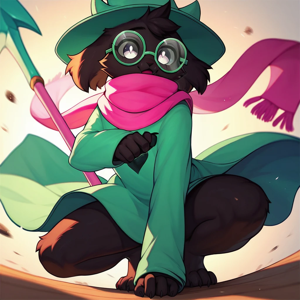 A beautiful logo of ralsei deltarune as a beautiful slender body of a femboy with big stinky cock showing his cute feet, showing feet in the air, big cock, balls hanging low, stink  musk, detailed, sharp focus, illustration medium shot,8k resolution, DeviantArt, trending on artstation, concept