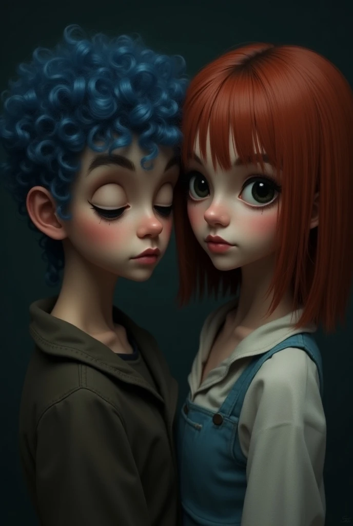 <lora:animewireframe:1.0>, animewireframe, 3d character model, computer-generated image, blender, 
<lora:gravemudart:1>, gravemudart, simple background, horror \(theme\), demon-like head, scary face, strange, creepy, 2girls, belt, blue background, blue hair, blue shorts, brown belt, brown legwear, controller, couch, ecoman, highres, long hair, lying on lap, mother and daughter, multiple girls, pantyhose, pillow, pink sweater, red skirt, redhead, remote control, short hair, shorts, sitting, skirt, speech bubble, sweater, tan sweater, violet eyes, yellow eyes