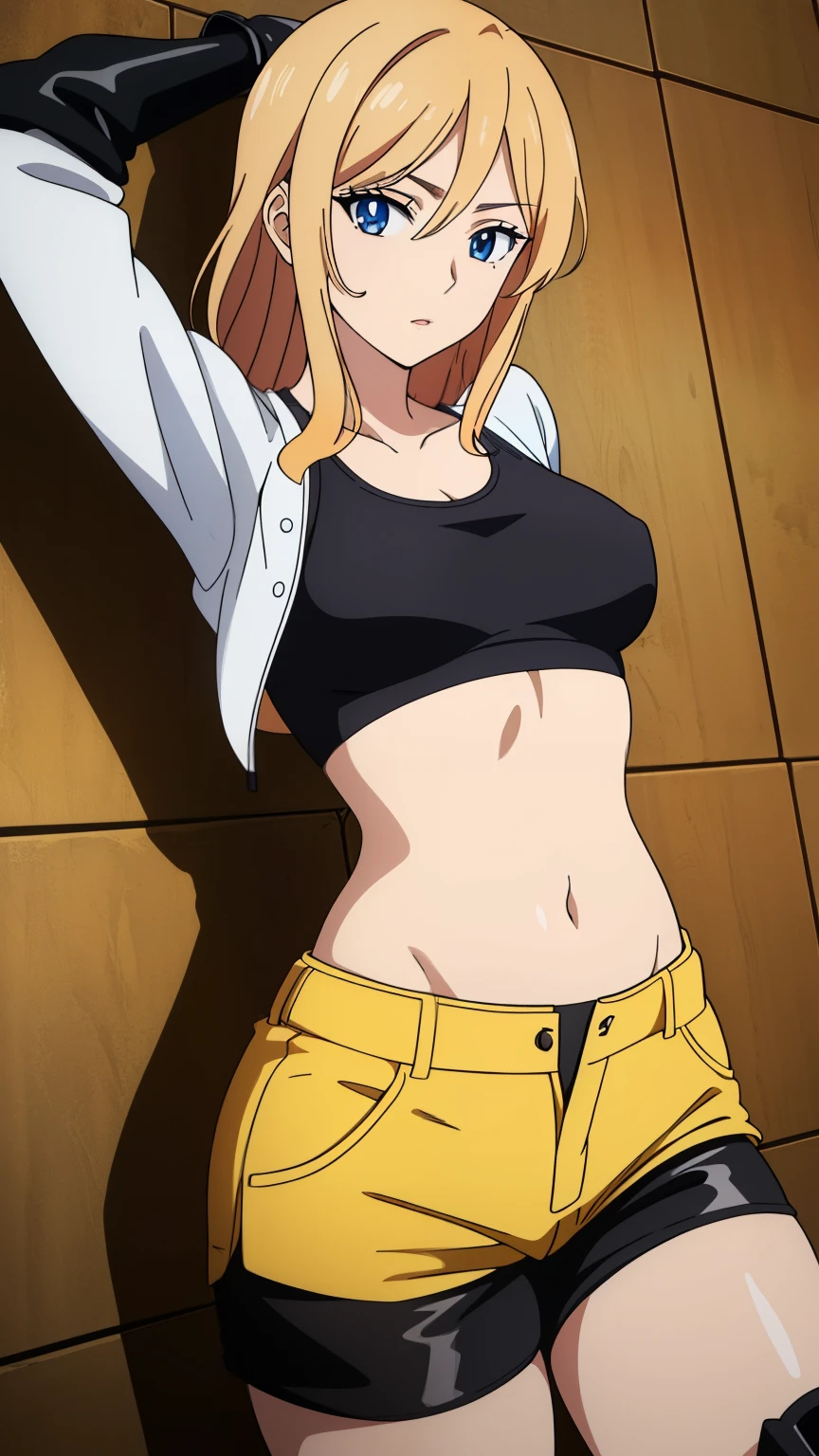 (Better quality:1.3), (4K quality), Good composition, bright green light, Headrest, Lips, ( long hair  atado bajo, (day:1.2), (smiling smile), gym, top black, Exercise, ((black micro top )),  huge thighs , Show ass on screen  [Kendou Itsuka], [ Boku no hero Academia], (( masterpiece )), ((Alta definición)), (( high quality)),  Beautiful anime girl showing her ass, anime badass 8k,  better noise removal , La Better quality, best render ,  orange hair , tied hair,  long hair ,  long hair  atado,  wide hips, cintura slim, muscle girl, hidden hands, Full arms, without errors,  long hair  atado, high ponytail on the left side of her head , hide breasts ,  ponytail on the left of her head part of her hair stands up in large tufts on the top of her head, no mask, Cover face , girl turning her back,  anime girl not looking at the camera,  girl looking forward , don't show your face , girl turning her back,  cover face ,  orange hair , orange hair,  covered breasts , wearing a black sporty top ,  wearing black sports pants, top black, hide breasts , pert butt, round ass,  hourglass figure , slim, blushing,  focus on the butt , (From behind: 1,9), parada de espaldas, presenting backside, walking away from the camera, taking a step away from the camera 
