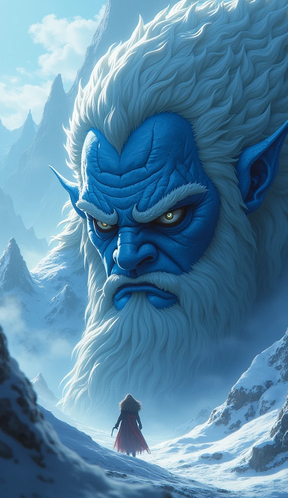 Un troll, enorme, con ropa de trolls, el trolls se ve feroz, con mirada que da miedo; dentro de una enorme cueva, vista amplia. 

Hyperealismo, cinematic style, Ultra realism, HDR, cinematic lighting, unity rendering, high detail, 4k resolution, vfx effects.