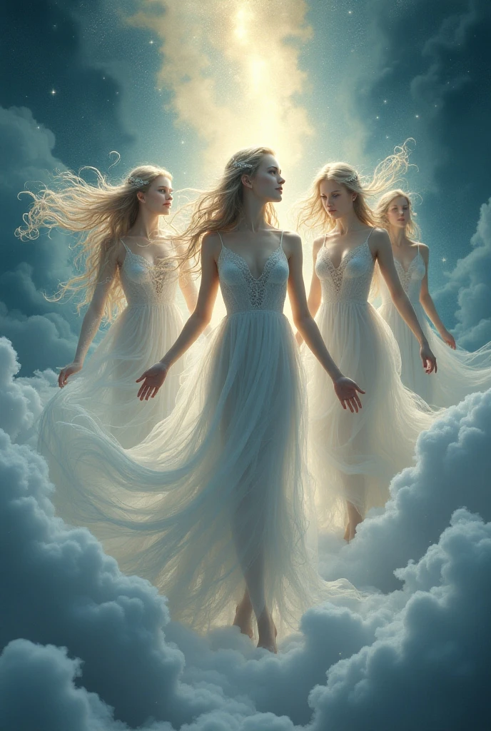 Deities watching humanity from outer space