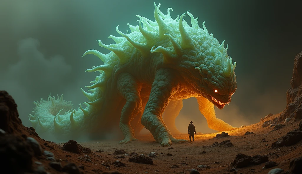 professional photograph of a ill-fated and otherworldly monstrous creature  by  Moebius and Carolyn Blish and henri cartier-bresson , bold lines, hyper detailed, dark limited palette, dramatic lighting,  (intricate details, masterpiece, best quality:1.4),
<lora:add-detail-xl:1> <lora:xl_more_art-full_v1:0.5>