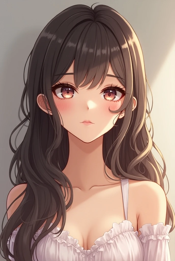 Sexy brown hair girl