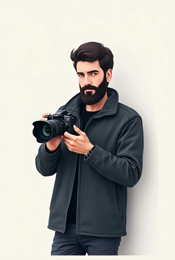 bearded photographer logo