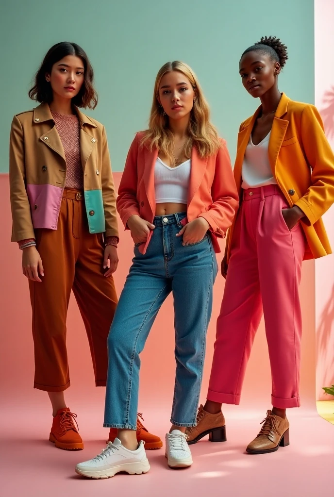 Fashion styles in the 70s were very diverse,The most fashionable outfits include:
boot cut pant:Early 1970s,boot cut pant开始流行,These pants taper from the knee down.,Trumpet shape,Very characteristic of the times。** Platforms 鞋**:Platform shoes and flats were iconic shoes of the 70s,通常与boot cut pant搭配,Increase height effect。loose sweater:Loose sweater,Especially the high collar style,It was a common item in the winter of the 70s.。
Patterns and colors:The 70s clothing was colorful,Includes floral patterns、Geometric patterns and bright colors。