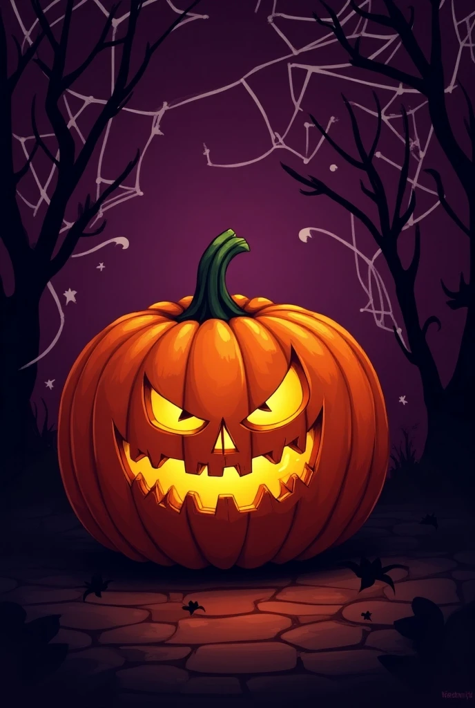 Retro halloween poster