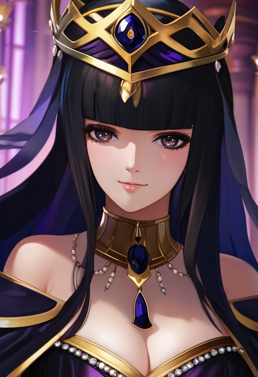 great quality ++ Extremely detailed high resolution, very aesthetic, expressive eyes, (((Perfect face))), (((symmetrical face))), (((Good anatomy)), (((perfect hands))), (((8k)))), UHD, HD Wallpaper, (((high detailed calidra, (((1girl)))), ((((full body)))), (((Tharja)))), (((defTh))), ((((Yandere face)))), ((((Midnight black dress with bare shoulders that perfectly hugged her slender figure and then descended to a flowing floor-length skirt)))), (((The sweetheart neckline was adorned with sparkling sapphires in harmony with the jeweled tiara))), (((Majestic ballroom Eveninajestic Castle))), (((huge breasts)))), (((Innocent smile))), ((((saluting)))),
