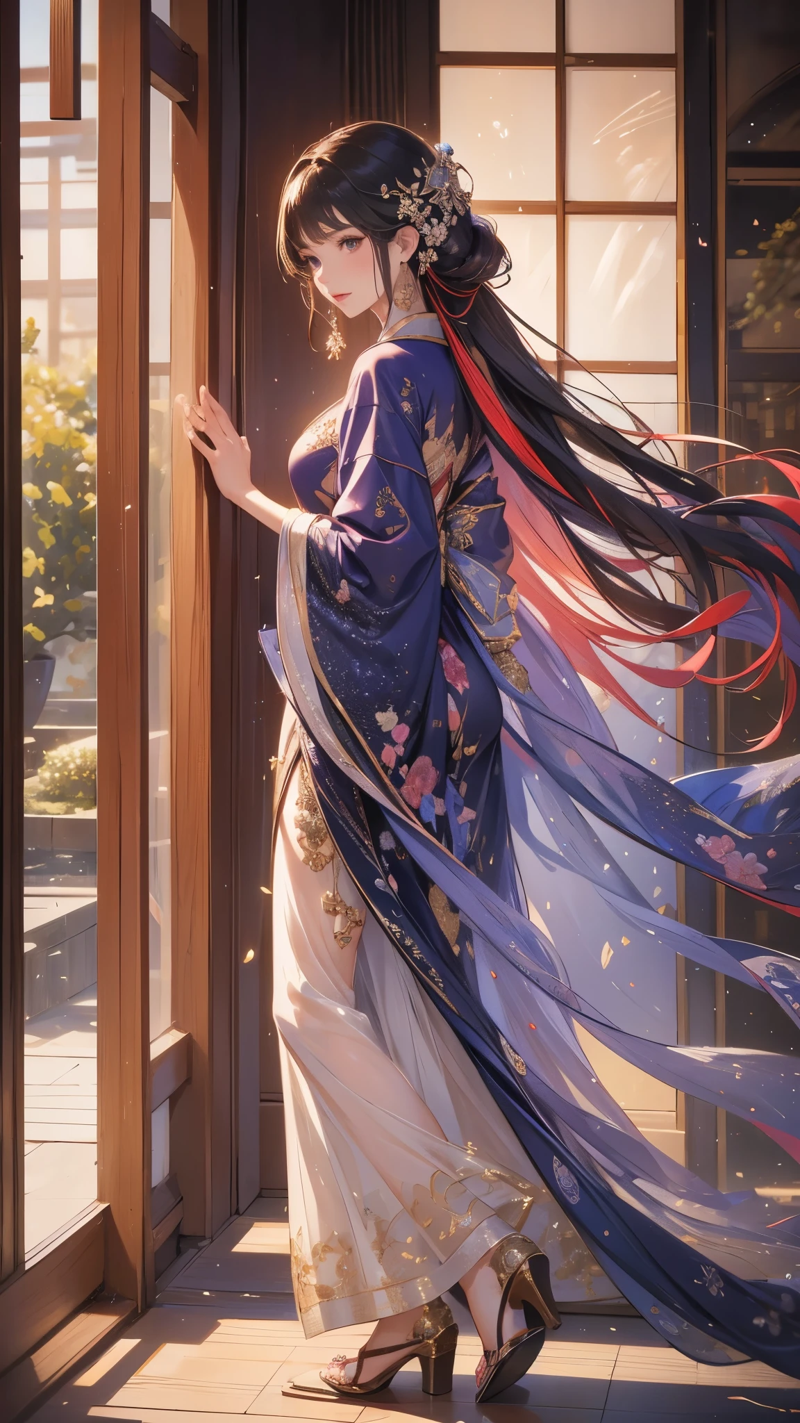 ((top-quality,photorealestic,Realistic 8K, tmasterpiece: 1.3)), ((Full body like)),Telescopic shot: 1.4,Delicate, (( perfect bodies)),((Bigchest)),((The background is under the stars)),White lace dress: 1.1, Highly Detailed Face and Skin Textur,,1girll, Whitens the skin, ((cabelos preto e longos:1:1)), Smile back,