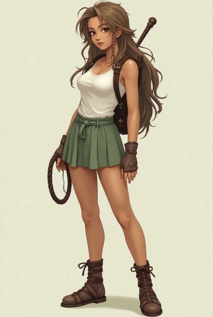 cartoon illustration of a woman walking down a runway with a bunch of dolls, nico robin, trending on cgstation, by Yoshihiko Wada, by Qu Leilei, inspired by Fenghua Zhong, cushart krenz key art feminine, by Ni Yuanlu, by Eddie Mendoza, princess leia, cgsociety masterpiece, anya from spy x family