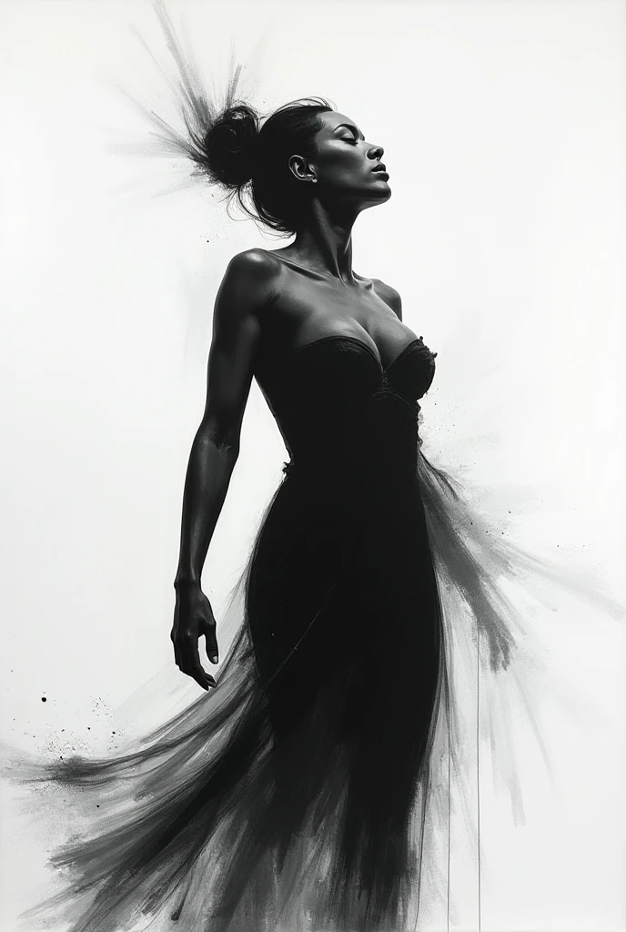 foil covered, 1girl, monochrome, greyscale, realistic
<lora:CoveredWithStuff:1.2>