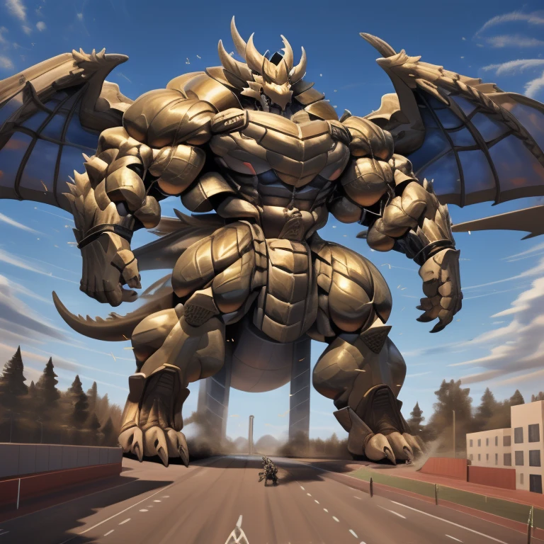 (masterpiece. official art. 8k. best quality. detailed full body. full body.)
- The as big as a building Exoskeleton demon lord dragon batzz in the small street
- Exoskeleton demon lord dragon batzz
- massive:3.0,Big Muscle:1.1(heavyweight,strong,macro,Emphasize huge size, Stepping on the ruins), background((the collapse building,raising little spoke,the little sparks,the rift in the road)),high angle perspective.
- dominating demon lord dragon batzz. focus Colossus mechanical Muscular demon lord dragon batzz is trampling the CITY. macro. stomp. Low-angle perspective. emphasizing the immense size. The perspective is from below, emphasizing the sheer majesty and power of the Colossus. Colossus art. He is much bigger than a skyscraper. Giga Colossuss. micro soccer field. looking down.
- Spread wings. It has wings. black have big wings. The claws are sharp. Sharp teeth.5 toes.