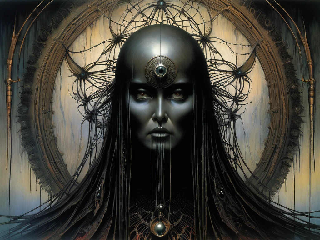 (Masterpiece, best quality), (lo Gothic), Dream Catcher, Vampir, (HG giger, Art by Hermann Nitsch, Beksinski, Dariusz Zawadzki, giger, zdzislaw beksinski)