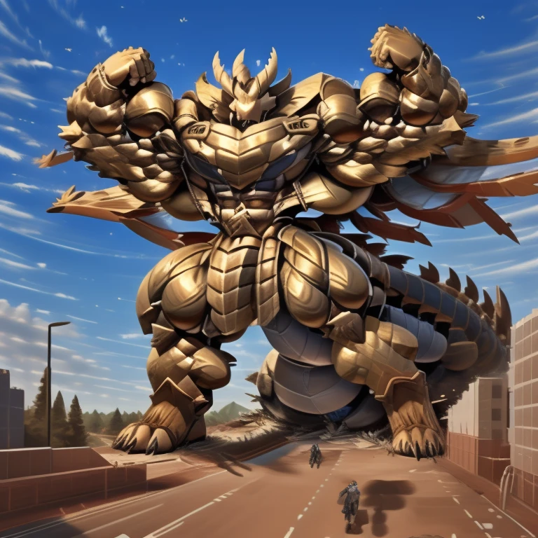 (masterpiece. official art. 8k. best quality. detailed full body. full body.)
- The as big as a building Exoskeleton demon lord dragon batzz in the small street
- Exoskeleton demon lord dragon batzz
- massive:3.0,Big Muscle:1.1(heavyweight,strong,macro,Emphasize huge size, Stepping on the ruins), background((the collapse building,raising little spoke,the little sparks,the rift in the road)),high angle perspective.
- dominating demon lord dragon batzz. focus Colossus mechanical Muscular demon lord dragon batzz is trampling the CITY. macro. stomp. Low-angle perspective. emphasizing the immense size. The perspective is from below, emphasizing the sheer majesty and power of the Colossus. Colossus art. He is much bigger than a skyscraper. Giga Colossuss. micro soccer field. looking down.
- Spread wings. It has wings. black have big wings. The claws are sharp. Sharp teeth.5 toes.