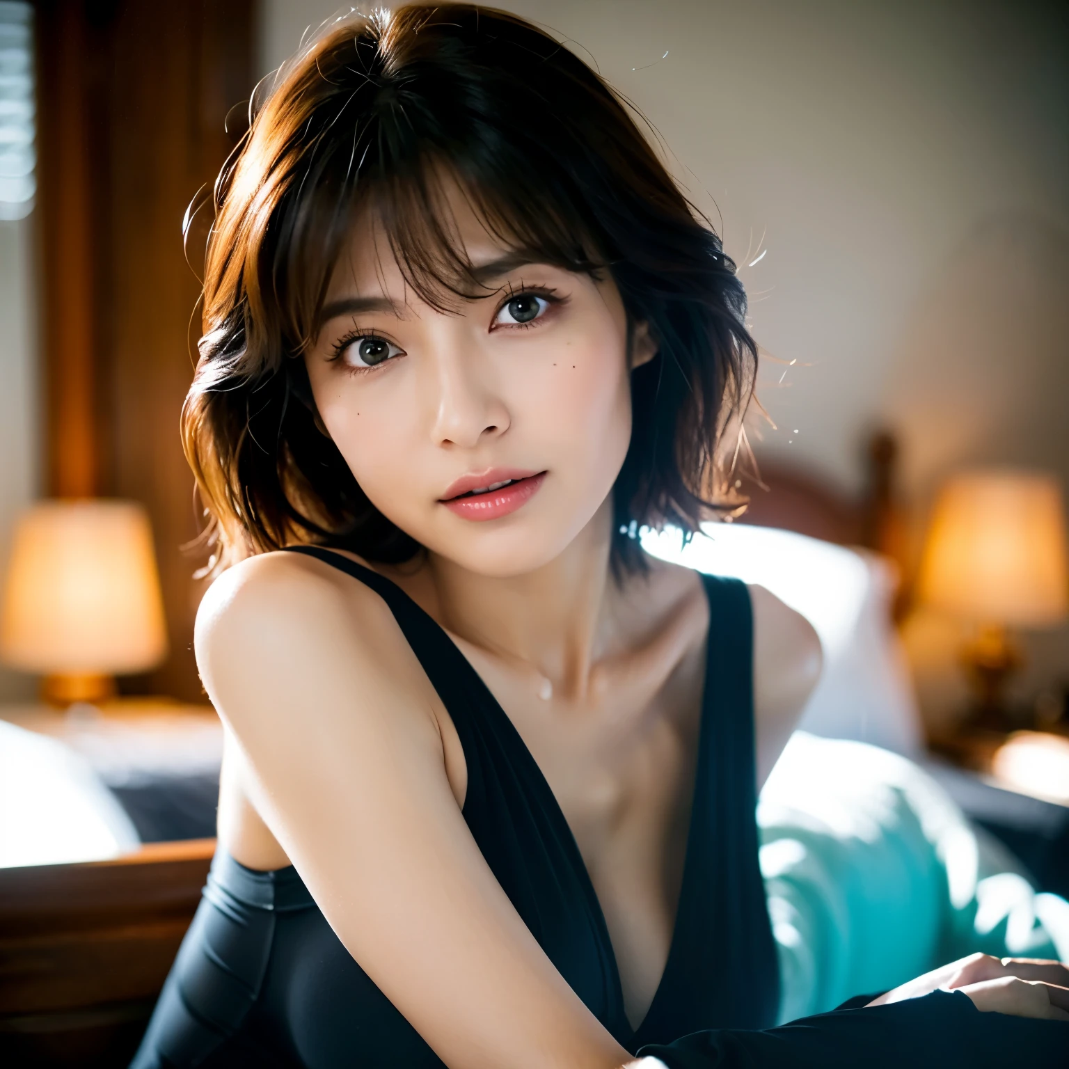 highest quality, 8k, 32k, masterpiece,( Ultra-high resolution: 1.3),Attractive Japanese women photos, One Girl, (whole body : 1.0), Abdominal muscles, Perfect body, (フルヌードボディのwhole bodyショット), (boots:1.1), Highly detailed face, Detailed lips, Beautiful Eyes, double eyelid,short hair,Disheveled Hair,