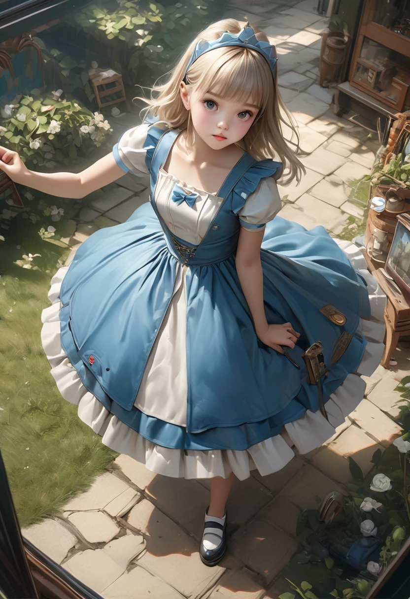 ,Aerial view,Aerial Photos,Full body images,The whole body is Projected,Realistic, (masterPiece,Highest questionuality:1.4),(8k,RAW Photos,Realistic:1.2),Not safe at work, Detailed肌,Detailed顔,One Girl,Princess,Alice in Wonderland,Cute face, SuPer Resolution,  Retro Realistic Detailed Illustration,,{{{Detailed,comPlicated,wonderful,Delicately,Extraordinary,Careful,Point,Unbelievable,Obsessed,Craftsman&#39;S,subtle,Celebrities,Skillful,Vibrant, Vivid, comPlicatedな}}}, SharPly focused edges,  Fresh Natural Gradients , Highest questionuality, wonderful品質, so beautiful,  absurd, Pub Sadness, ((yellow, , Frills, yellow layered,  Miniskirt ,overskirt)), ((White FrillS Apron)),((Shiny Wavy Hair)), Crown, Ankle boots, (Under the skirt), dress, (((JumPing))), Please Put your feet uP, (Frills Shirt), ゴシックdress, Hairbands, Short sleeve, Bow Hair, HaPPy, ;P, Medium Bob, (blonde), ((Wavy Hair)), Shimmering eyeS, blue eyes, ((yellow Hairbands)),(((White Frills PantieS))), (((Skirt fliP))), Laughter, , dress, Alice (Alice in Wonderland), (CaPe), White Frills legwear, ((yellow the Bow)), Puff sleeves, Prohibit, Short sleeve, ((yellow bow ribbon)), Long Hair, (White Frills aPron), (((Tiara))), (((Holding a cute magic wand))). White Frills legwear, frills, yellow ゴシックdress,: question, ((Heart Necklace)), ((ring)), masterPiece, Highest questionuality, Not safe at work, , , 14, braided bangs,  arm garter, baby face ,Eyes sParkling,  flat chest, it has been,it has beenii,Pastel colour,(Wonderland Garden:1.3),imagine, ((SoaP bubble)),  heart background  , (watercolor), ish Looking Adult Woman 、Nasty Princess 