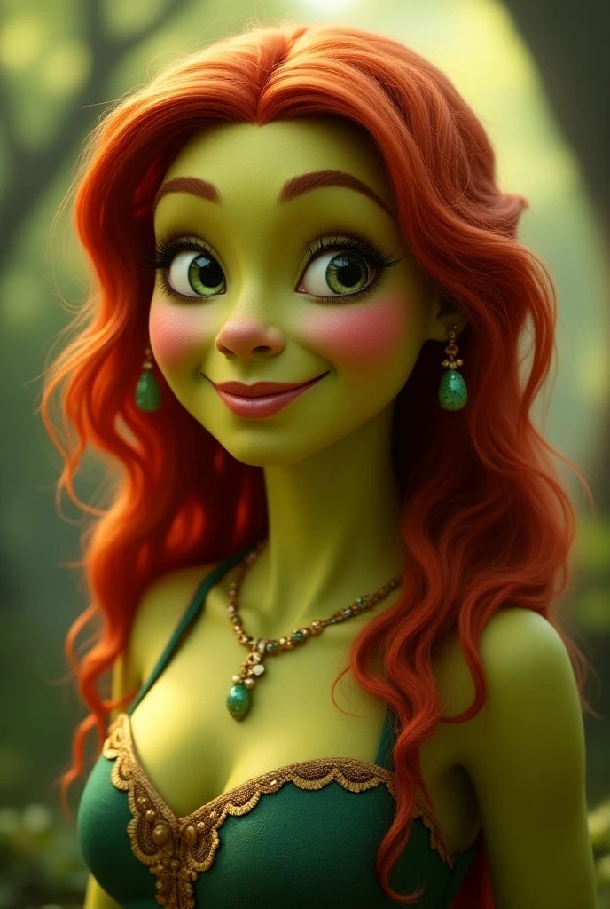 A beautiful, sexy, fiery redhead with luscious waves of crimson hair, laughing joyfully as she basks in the sunshine, rubbing her breasts, her hourglass figure showcased while naked fondling herself Thin body, curvy hourglass figure, cute face. Full body shot. (green eyes:1.4) and (highly detailed skin:1.3), (sfw huge breasts:1.8), (full body:1.6), (oblique view:1.6), (zoom out:1.5), (photorealistic:1.3) 8k, uhd