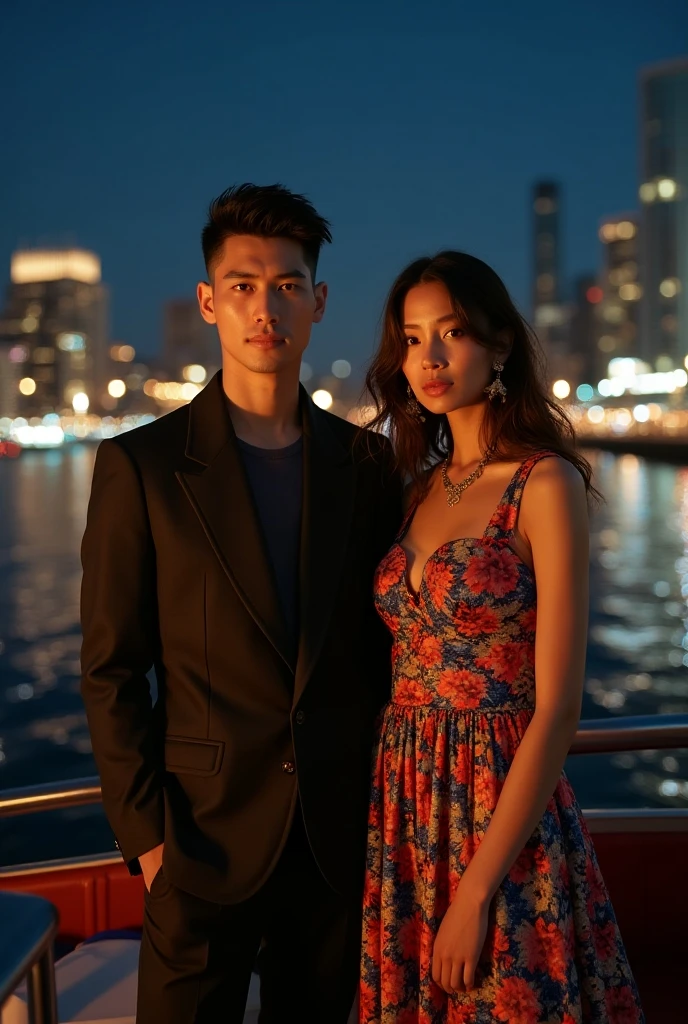 (Best quality, 8k, 32k, Masterpiece, UHD:1.2) "Generate a captivating artwork featuring a young Japanese girl model with short, sleek black hair styled in a chic bob haircut. Envision her bathed in dramatic cinematic lighting, creating an atmosphere of allure and mystery. Emphasize a romantic aesthetic vibe, showcasing the model in a poised and elegant pose that evokes a sense of intimacy and sophistication. Utilize warm and soft tones to enhance the romantic ambiance, and consider incorporating elements like flowing fabrics or flowers to add a touch of ethereal beauty. Capture the essence of romance and beauty through the model's expression, the play of light and shadows, and the overall aesthetic, creating a visually compelling and emotionally resonant piece." (perfect eyes), flawless skin, flawless face, cinematic, tight body, ((well-proportion female hands)), ((female hands with five digits)) ((Body is well proportioned)), ((chic bob haircut)), horse, ((swimsuit)), water, lake,