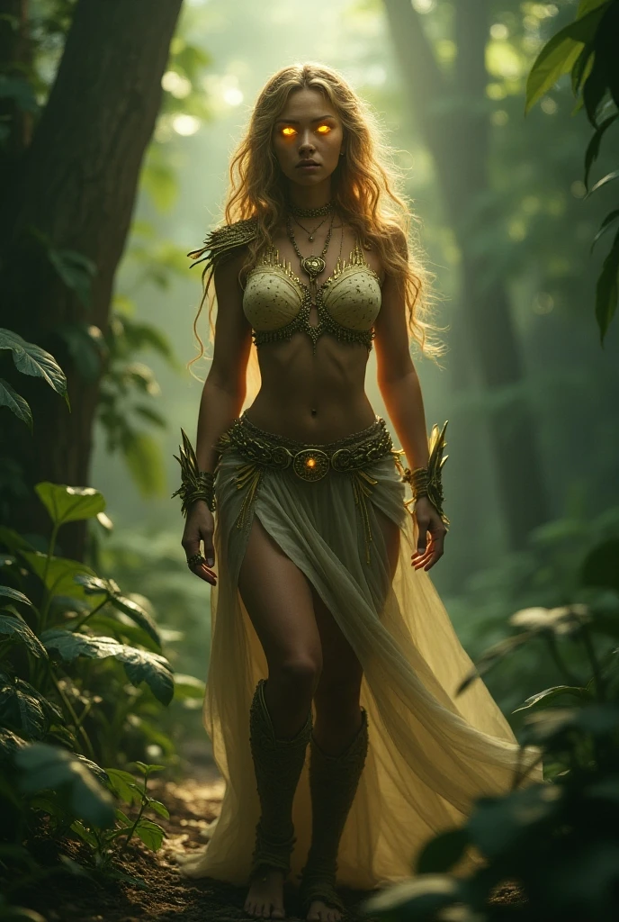 A female Hercules in a marijuana environment 
