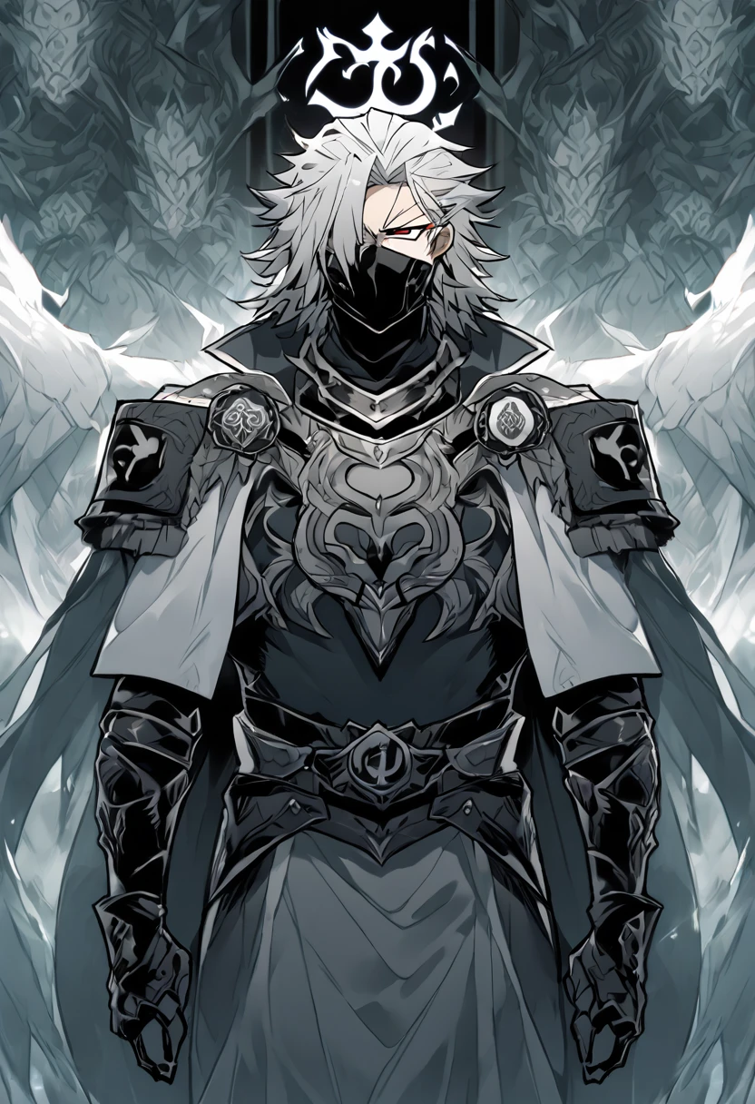 In terms of appearance, his Shihakushō would have a more military look, with black and white armor with his Division's symbol on the front and back. His bandana would be white and have his Division's symbol on it. His silver hair would be longer and shaggier, and he would have one eye closed because of the Sharingan, which would be adapted in the Bleach universe as a spiritual power, 8k high definition